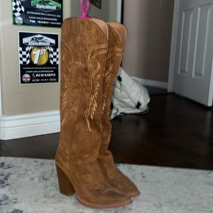 Cute heeled tall Cowgirl boots